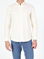 thumb-Afficher les détails de Chemise À Manches Longues Jaune Slim Fit   Homme