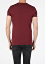 thumb-Afficher les détails de T-shirt À Manches Courtes Bordeaux Slim Fit  Homme