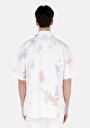 thumb-Afficher les détails de Chemise À Manches Courtes Beige  Oversize Fit Homme