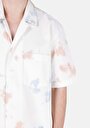 thumb-Afficher les détails de Chemise À Manches Courtes Beige  Oversize Fit Homme