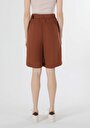 thumb-Afficher les détails de Short Marron Regular Fit Femme