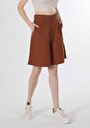 thumb-Afficher les détails de Short Marron Regular Fit Femme