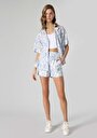 thumb-Afficher les détails de Short Bleu Regular Fit Femme