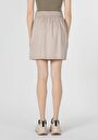 thumb-Afficher les détails de Jupe Beige Mini    Femme