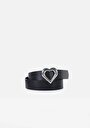 thumb-Afficher les détails de Ceinture Noir Modern Fit Femme
