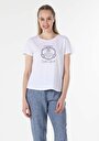 thumb-Afficher les détails de T-shirt À Manches Courtes Blanc Regular Fit  Femme