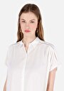 thumb-Afficher les détails de Chemise À Manches Courtes Blanc  Regular Fit Femme