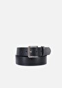 thumb-Afficher les détails de Ceinture Noir Modern Fit Homme