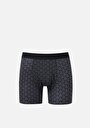 thumb-Afficher les détails de Sous-vêtements Noir Modern Fit Imprimé Homme