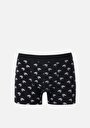 thumb-Afficher les détails de Sous-vêtements Noir Modern Fit Imprimé Homme