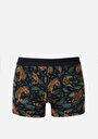 thumb-Afficher les détails de Sous-vêtements Noir Modern Fit Imprimé Homme