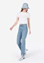 thumb-Afficher les détails de T-shirt À Manches Courtes Blanc Slim Fit Droit Femme