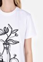 thumb-Afficher les détails de T-shirt À Manches Courtes Blanc Regular Fit  Femme