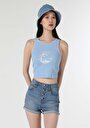 thumb-Afficher les détails de Athlète Bleu Slim Fit Femme
