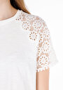 thumb-Afficher les détails de T-shirt À Manches Courtes Blanc Regular Fit Droit Femme