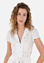 thumb-Afficher les détails de Robe Blanc Regular Fit    Femme