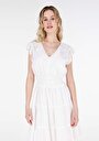 thumb-Afficher les détails de Robe Blanc Regular Fit    Femme