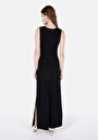 thumb-Afficher les détails de Robe Noir Slim Fit Manches Courtes   Femme