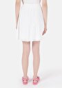 thumb-Afficher les détails de Jupe Blanc Regular Fit Jakarli Verrouillage Mini Femme