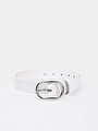 thumb-Afficher les détails de Ceinture Blanc Modern Fit Femme