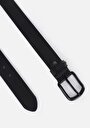 thumb-Afficher les détails de Ceinture Noir Modern Fit Homme