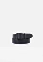 thumb-Afficher les détails de Ceinture Noir Modern Fit Homme