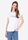 thumb-Afficher les détails de T-shirt À Manches Courtes Blanc Regular Fit Imprimé Femme