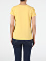 thumb-Afficher les détails de T-shirt À Manches Courtes Jaune Regular Fit  Femme