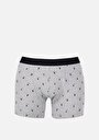 thumb-Afficher les détails de Sous-vêtements Gris Modern Fit Imprimé Homme