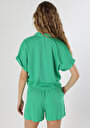 thumb-Afficher les détails de Chemise À Manches Courtes Vert  Regular Fit Femme