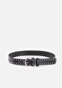 thumb-Afficher les détails de Ceinture Noir Modern Fit Femme