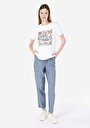 thumb-Afficher les détails de T-shirt À Manches Courtes Blanc Regular Fit Imprimé Femme
