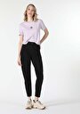 thumb-Afficher les détails de 896  Maria Pantalon Denim Tapered Leg  En  Mom Fit Femme