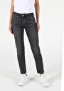 thumb-Afficher les détails de 892 Alina Pantalon Bleu Tapered Leg  En  Slim Boyfriend Fit Femme