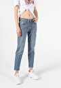 thumb-Afficher les détails de 893 Julia Pantalon Denim Tapered Leg  En  Boyfriend Fit Femme