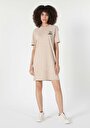 thumb-Afficher les détails de Robe Beige Regular Fit    Femme