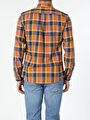 thumb-Afficher les détails de Chemise À Manches Longues Marron Slim Fit   Homme