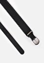 thumb-Afficher les détails de Ceinture Noir Modern Fit Femme