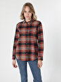 thumb-Afficher les détails de Chemise À Manches Longues Marron Regular Fit   Femme