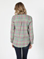 thumb-Afficher les détails de Chemise À Manches Longues Vert Regular Fit   Femme