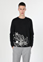 thumb-Afficher les détails de T-shirt À Manches Longues Noir Regular Fit  Homme