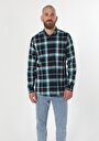 thumb-Afficher les détails de Chemise À Manches Longues Marine Regular Fit   Homme