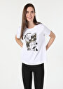 thumb-Afficher les détails de T-shirt À Manches Courtes Blanc   Femme
