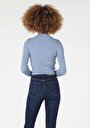 thumb-Afficher les détails de Pull Bleu Slim Fit   Femme