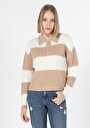 thumb-Afficher les détails de Pull Ecru Regular Fit   Femme