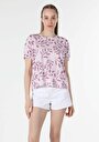 thumb-Afficher les détails de T-shirt À Manches Courtes Violet Regular Fit  Femme