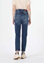 thumb-Afficher les détails de 893 Julia Pantalon Marine Tapered Leg  En  Boyfriend Fit Femme