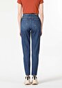 thumb-Afficher les détails de 896  Maria Pantalon Denim Tapered Leg  En  Mom Fit Femme