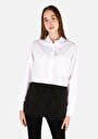 thumb-Afficher les détails de Chemise À Manches Longues Blanc Regular Fit Droit Popeline Femme