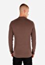 thumb-Afficher les détails de Pull Marron Slim Fit Manches Longues  Homme